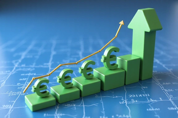 Graphique de croissance financière