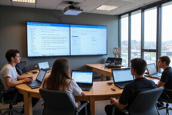 Salle de classe moderne de WealthRise Academy